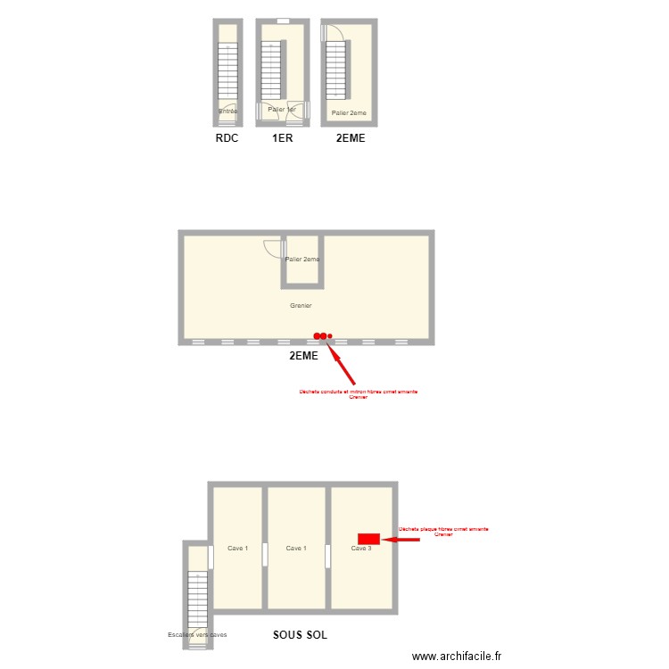 Communs chatillon. Plan de 0 pièce et 0 m2