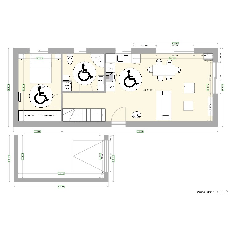 longueur ter 13x5. Plan de 0 pièce et 0 m2