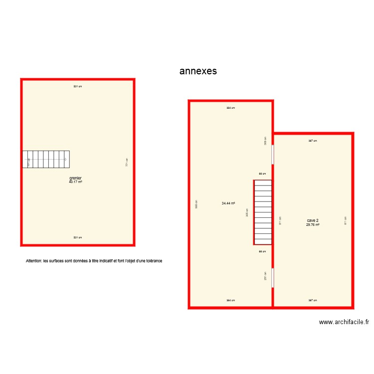 bi 3265 annexes coté. Plan de 0 pièce et 0 m2