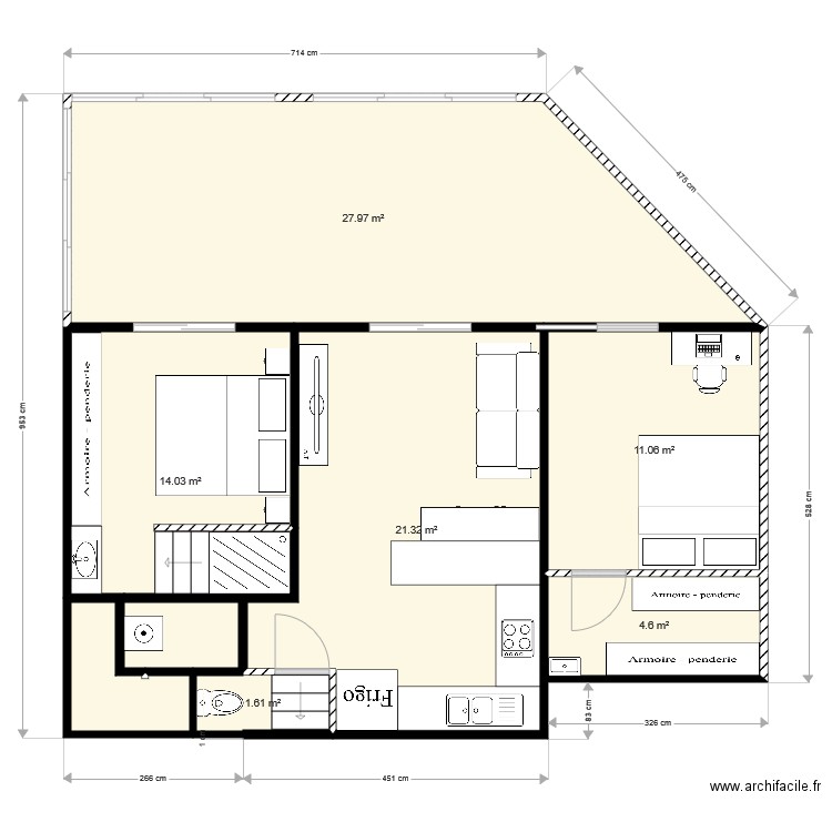 amenagement maison 2. Plan de 0 pièce et 0 m2