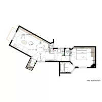 Plan projet 3 appartement P&ecirc;cheux