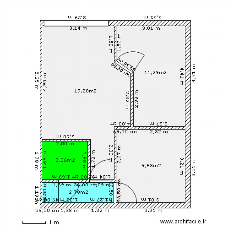 Plan. Plan de 0 pièce et 0 m2