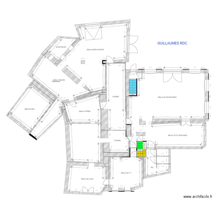 RDC Guillaumes PLAN DESTINATION. Plan de 0 pièce et 0 m2