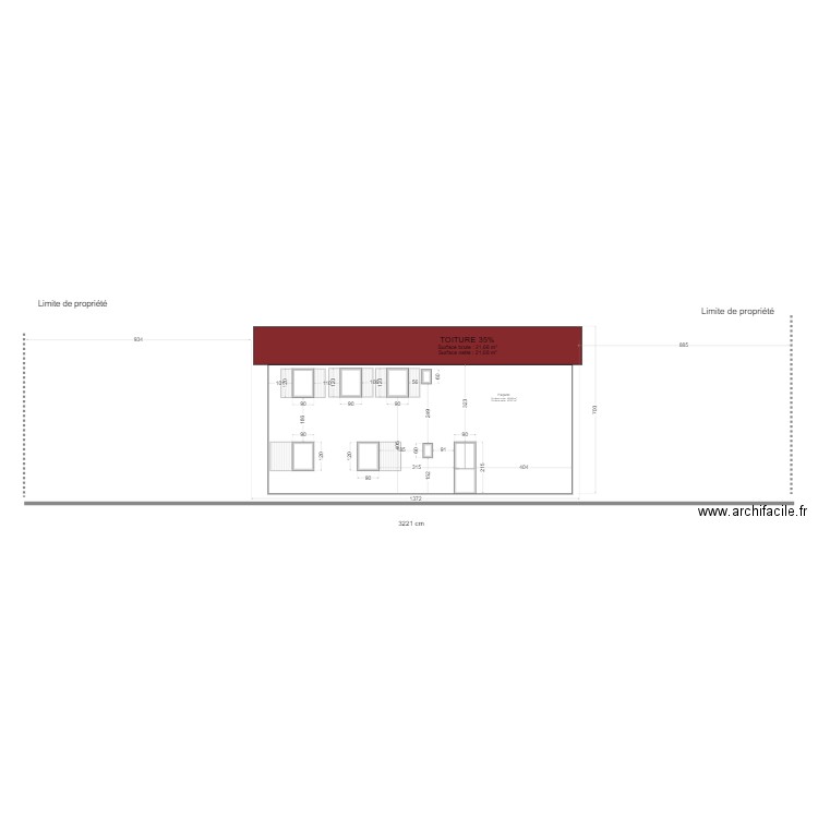 PCMI 5 FACADE NORD. Plan de 0 pièce et 0 m2