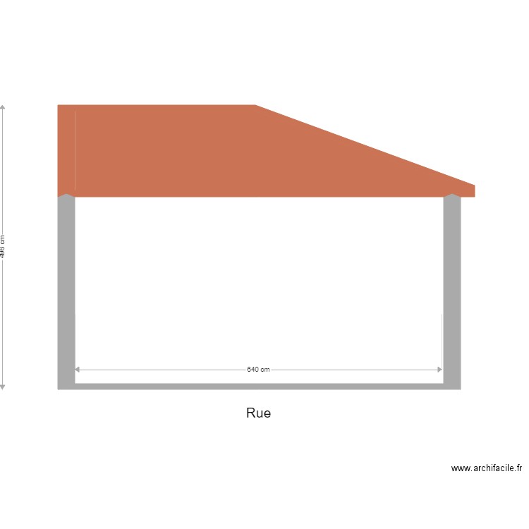 vue de face  debut plan. Plan de 0 pièce et 0 m2