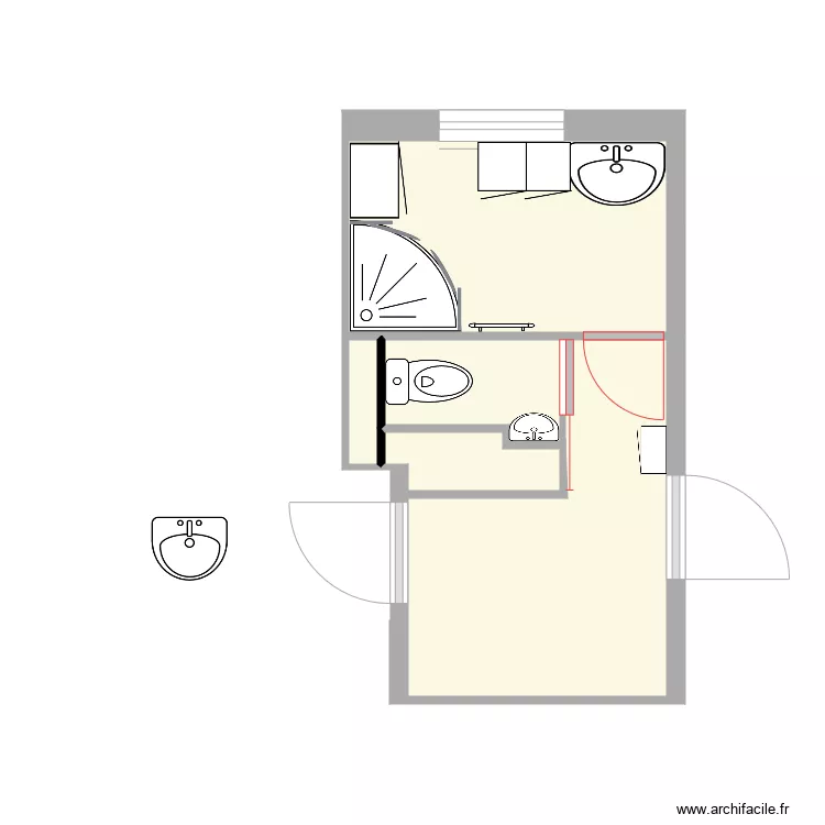 SB &eacute;tage Projet. Plan de 
