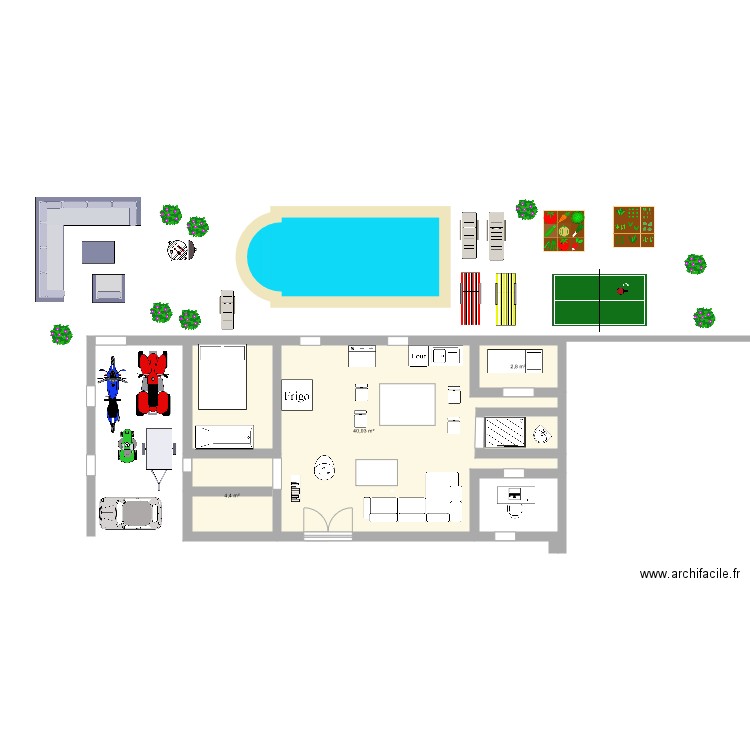 Maison. Plan de 0 pièce et 0 m2