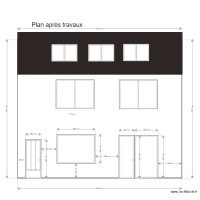 Plan façade Bureau