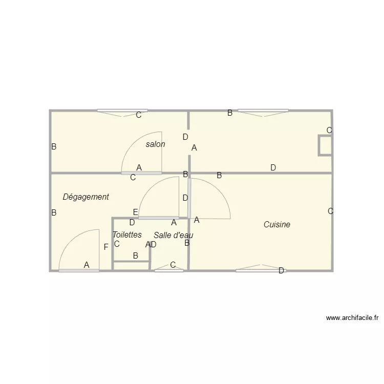 Croquis BENNETT. Plan de 