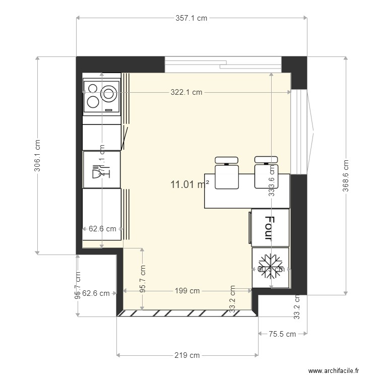 cuisine JC3. Plan de 0 pièce et 0 m2