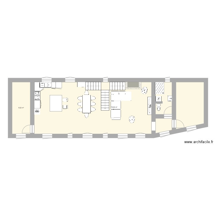 Salles RDC. Plan de 0 pièce et 0 m2