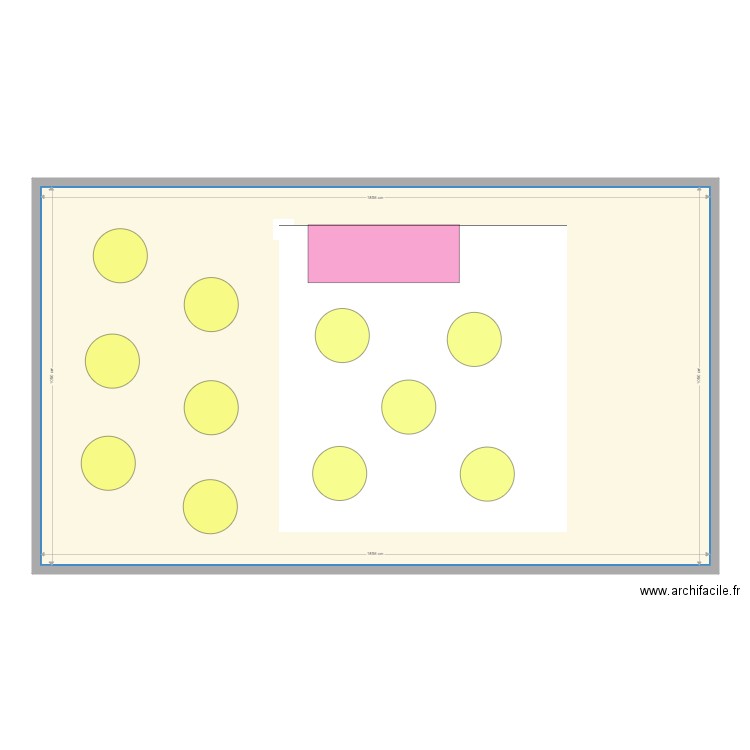 mariage del jc. Plan de 1 pièce et 195 m2