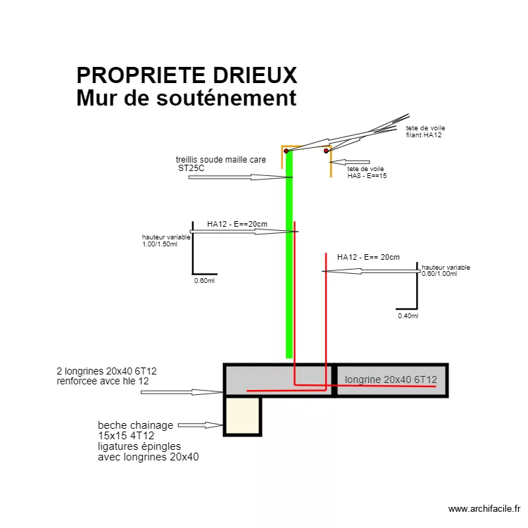 mur2. Plan de 