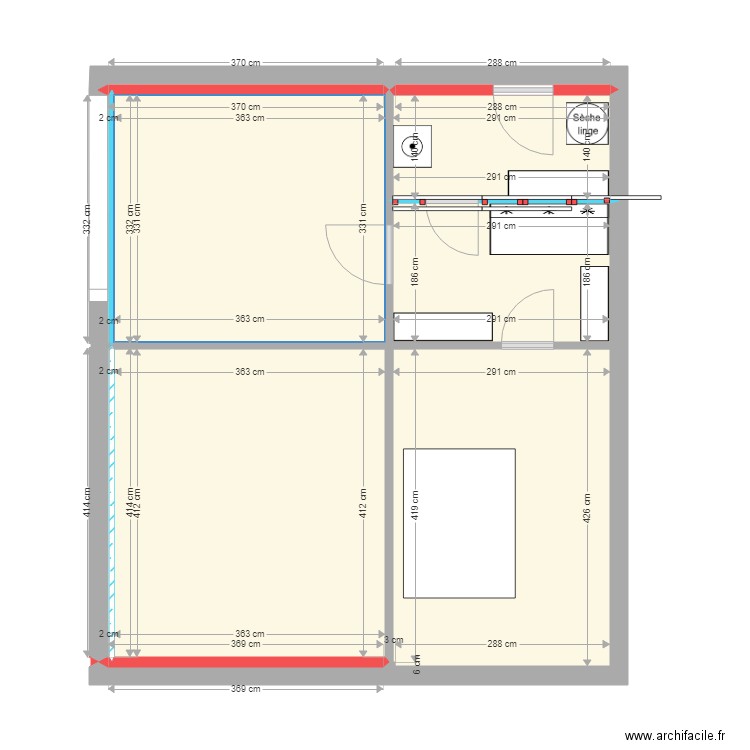 Aménagement grange. Plan de 0 pièce et 0 m2