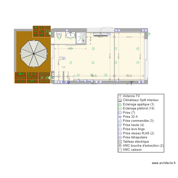 atelier Fred sans mobilier. Plan de 0 pièce et 0 m2