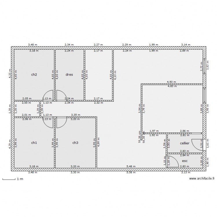 projet maison. Plan de 0 pièce et 0 m2