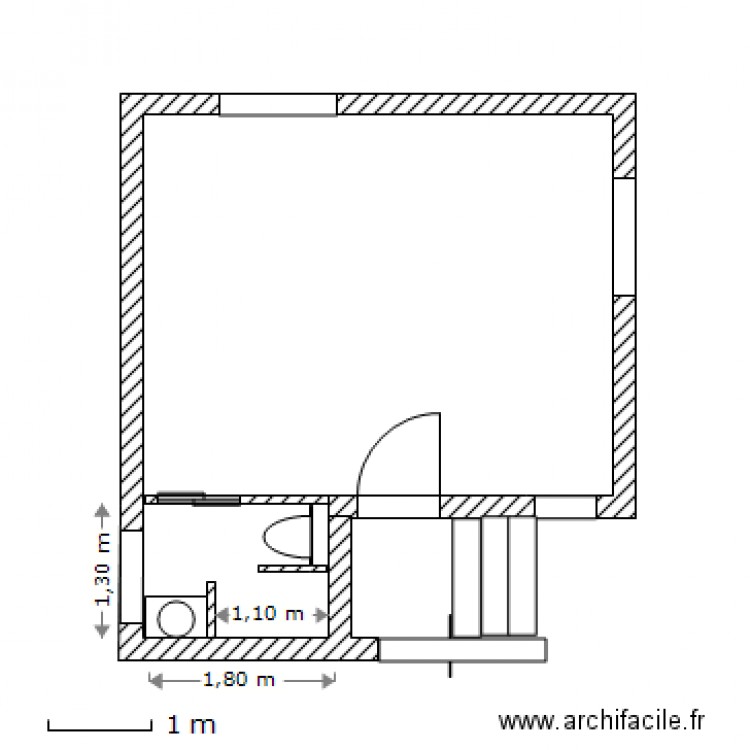 salle d'eau 1/09/2013. Plan de 0 pièce et 0 m2