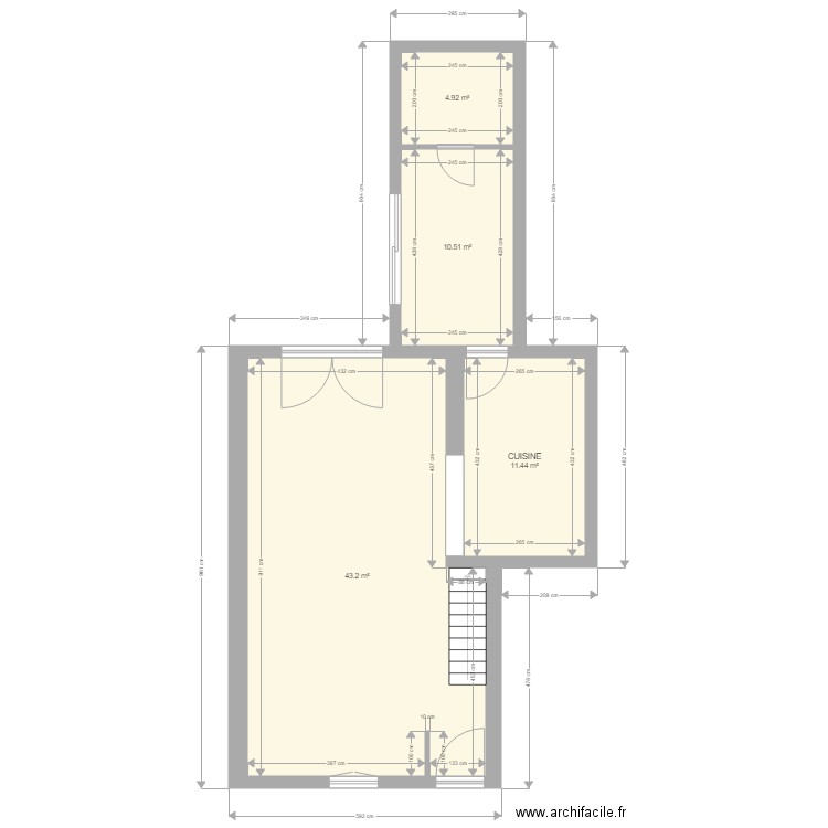 David Rez après travaux. Plan de 0 pièce et 0 m2