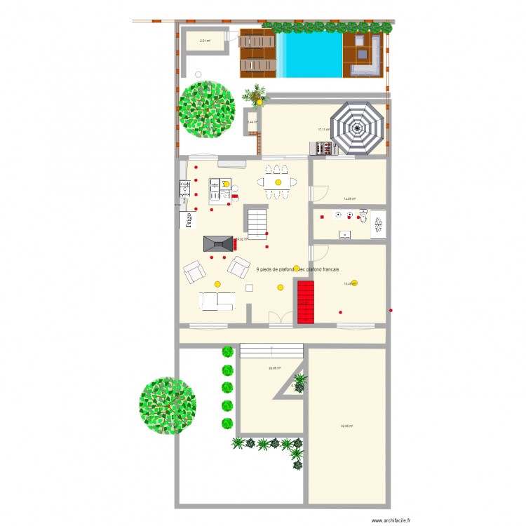 Duplex version miroir. Plan de 0 pièce et 0 m2