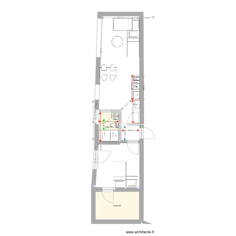 Qta Pequena Studios revu 1202. Plan de 0 pièce et 0 m2