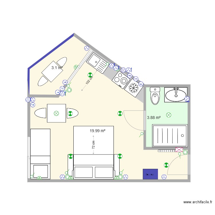 Océanic élec. Plan de 0 pièce et 0 m2