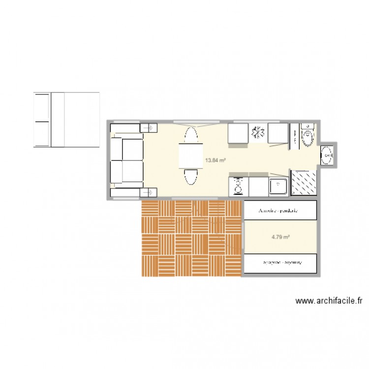 Tiny 1 jour. Plan de 0 pièce et 0 m2