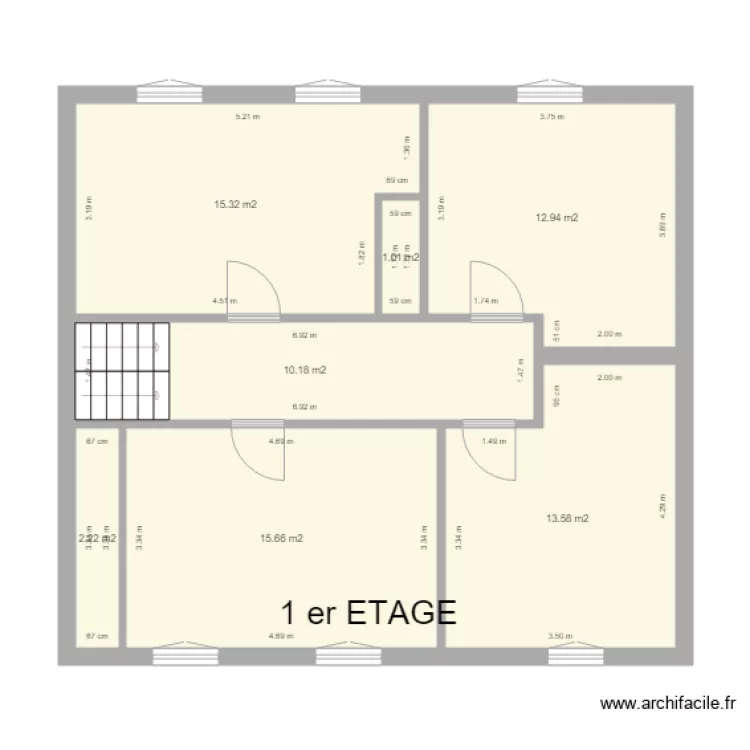 Montesquieu 1er etage. Plan de 