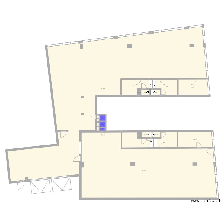 Atelier 15/16. Plan de 19 pièces et 546 m2