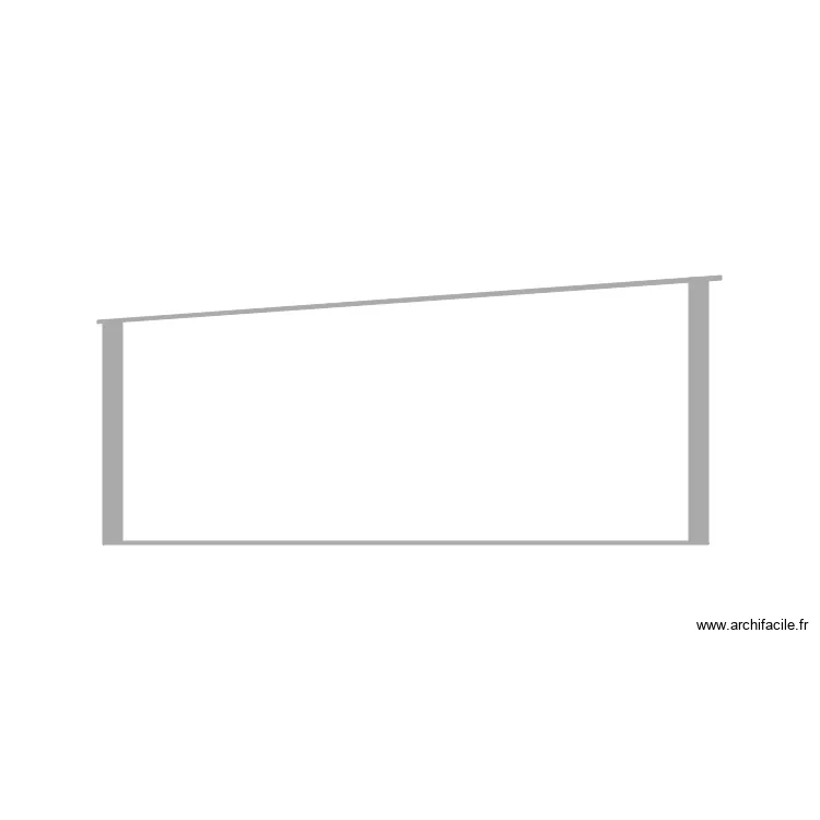 mur auvant piscine. Plan de 