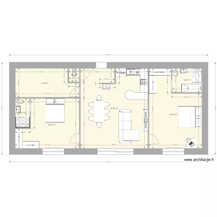 maison 95 m2 a. Plan de 