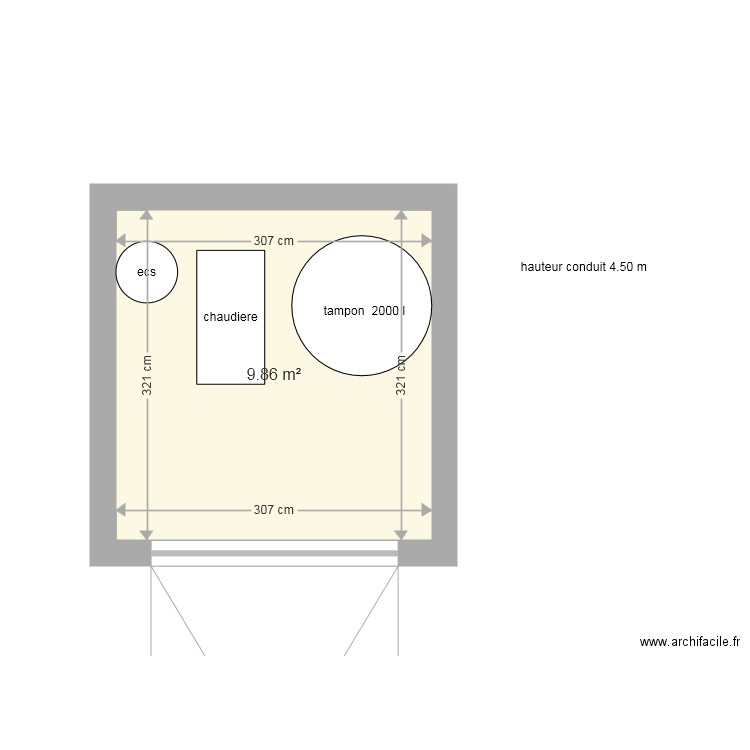 devers. Plan de 0 pièce et 0 m2