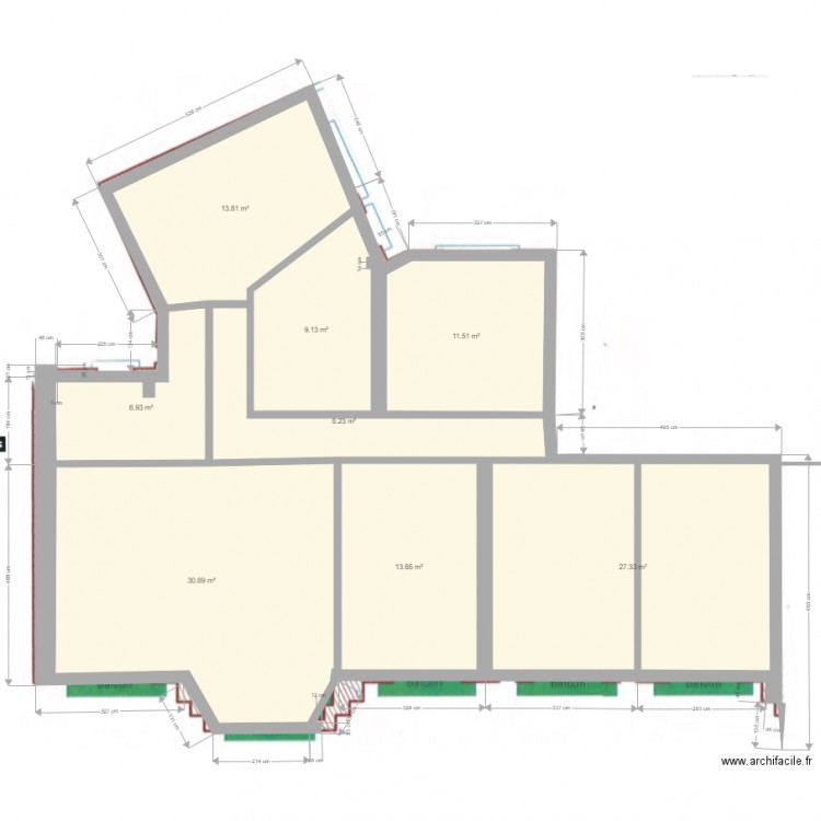 Jean Jaures coté archifacile. Plan de 0 pièce et 0 m2