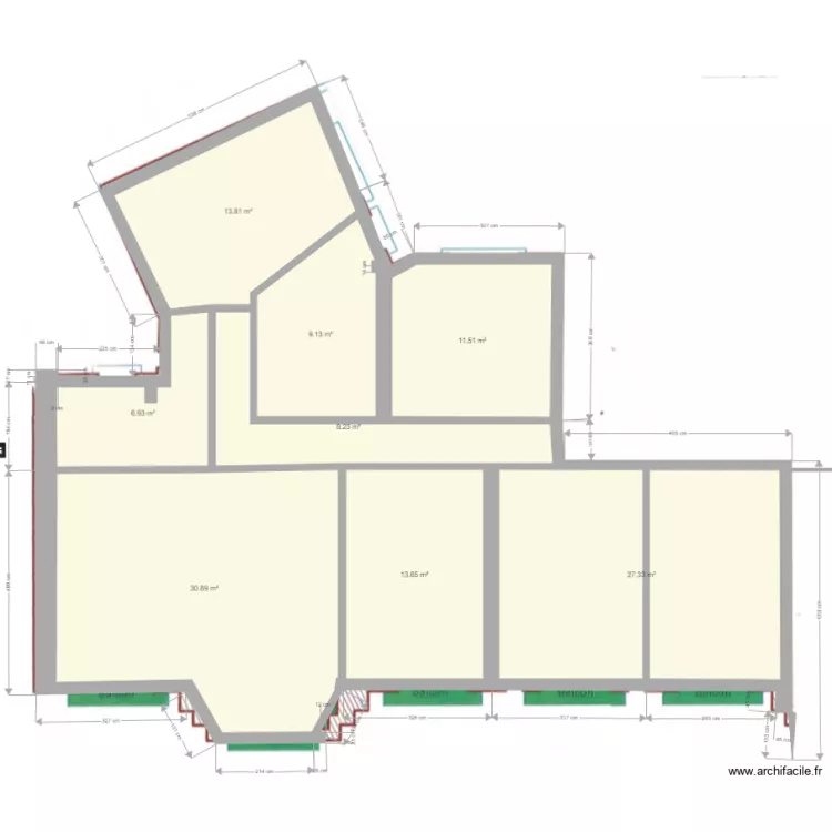 Jean Jaures cot&eacute; archifacile. Plan de 