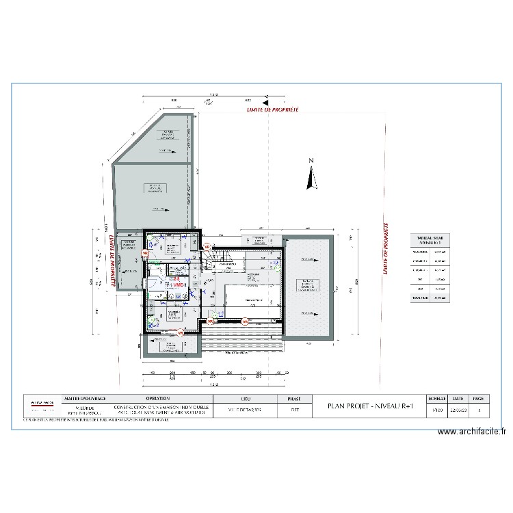 Prise et alim R+1. Plan de 0 pièce et 0 m2