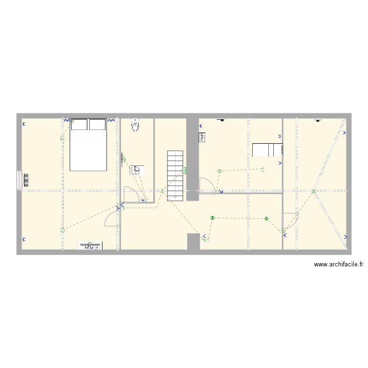 PADIEU. Plan de 20 pièces et 107 m2