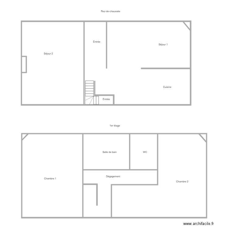 FLIZE AMIANTE AVANT TRAVAUX. Plan de 0 pièce et 0 m2