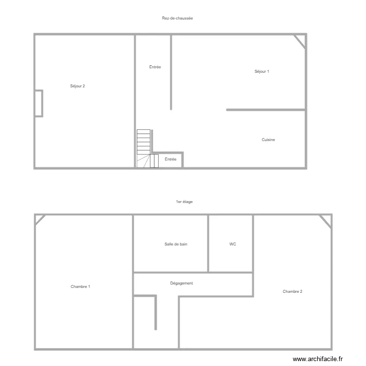 FLIZE AMIANTE AVANT TRAVAUX. Plan de 