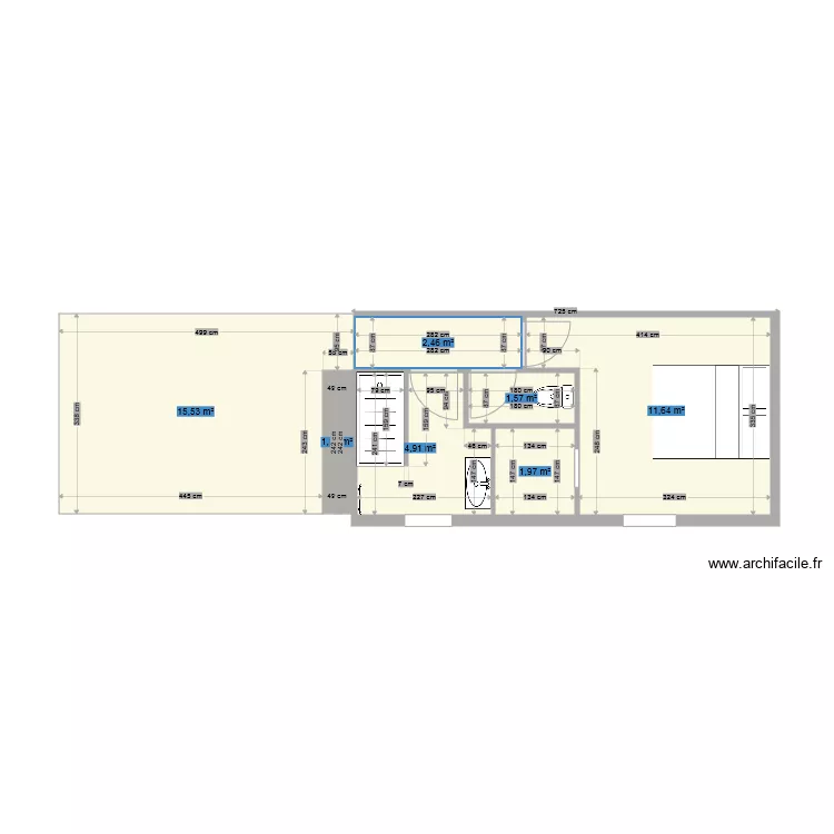 suite parentale. Plan de 