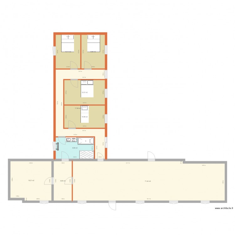 maison Priscilla 2 eme PROJECTION. Plan de 0 pièce et 0 m2