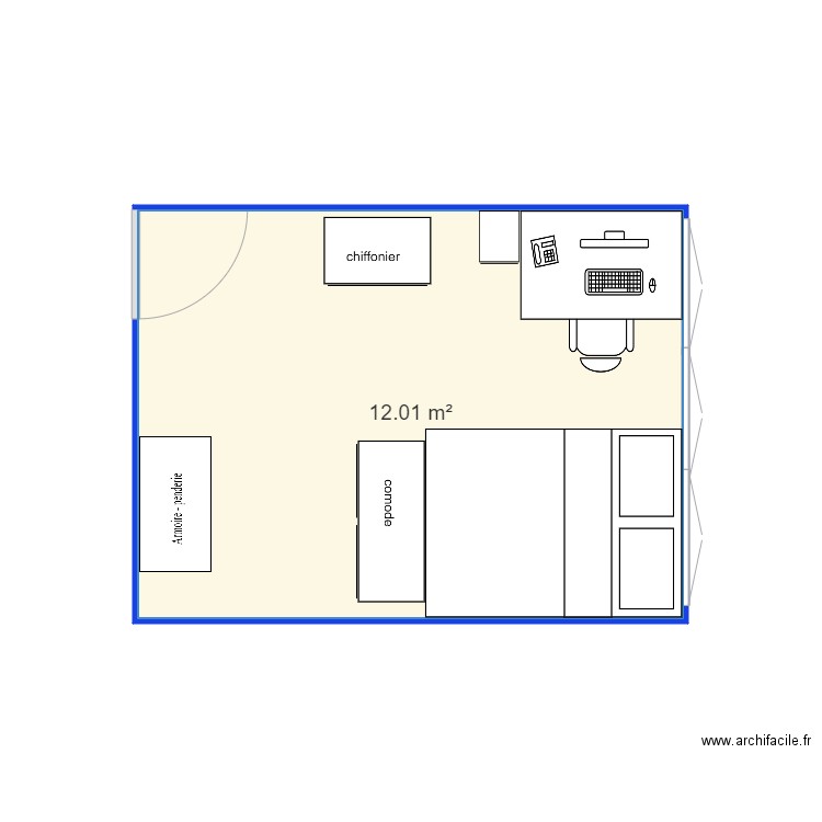 Chambre Plan 1. Plan de 0 pièce et 0 m2