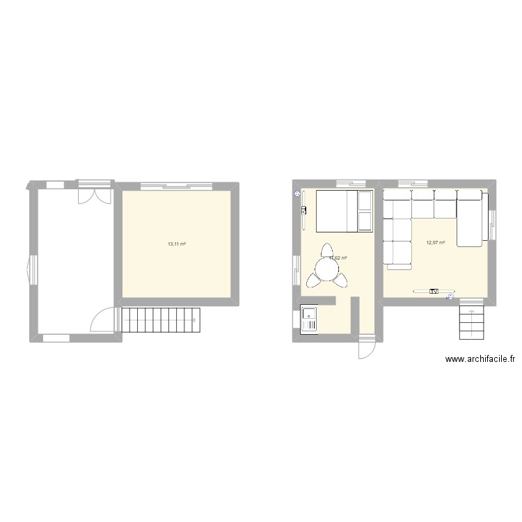 devant. Plan de 0 pièce et 0 m2