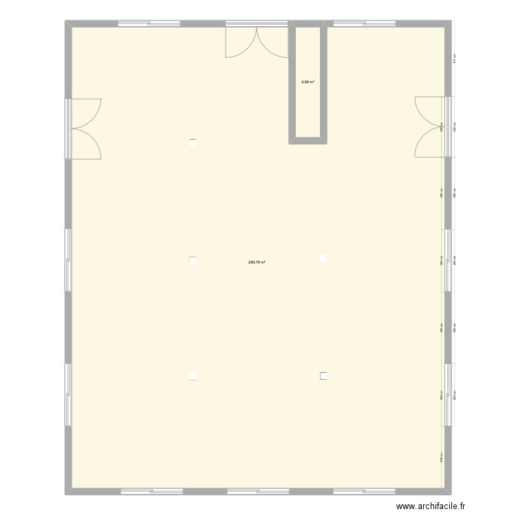 morelli. Plan de 2 pièces et 296 m2