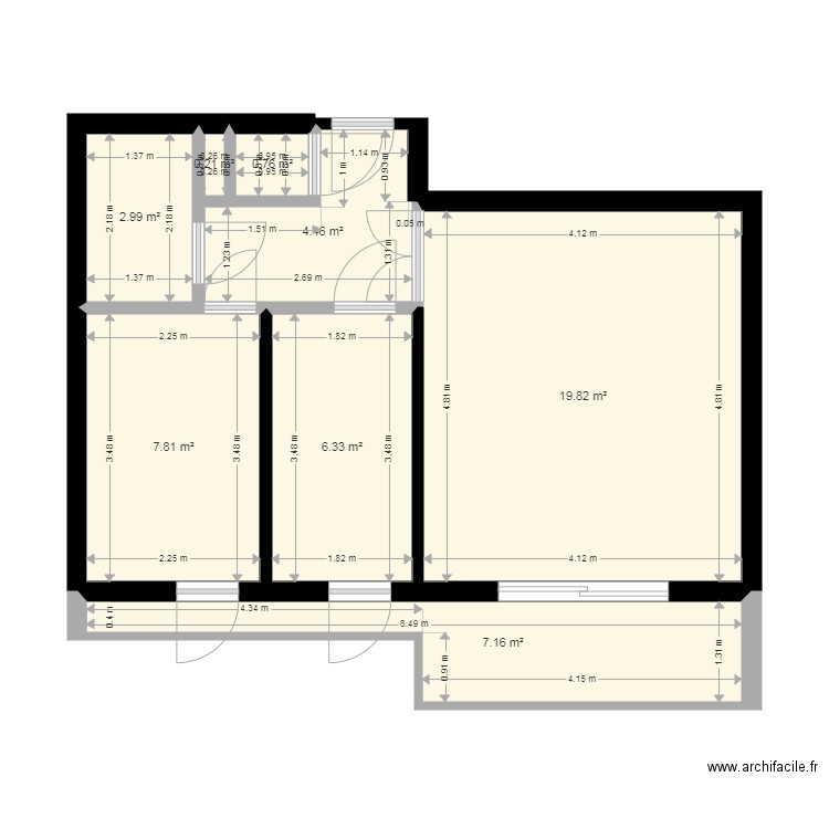 appartement. Plan de 0 pièce et 0 m2