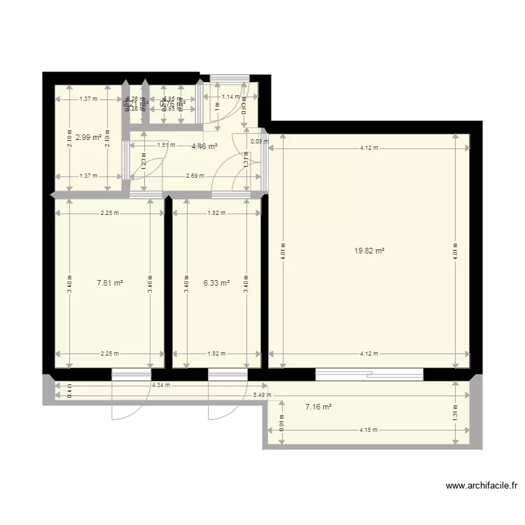 appartement. Plan de appartement. Plan de