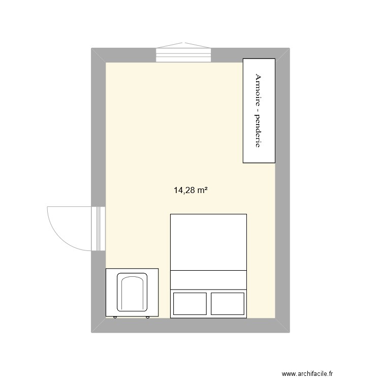 CHAMBRE E33. Plan de 0 pièce et 0 m2