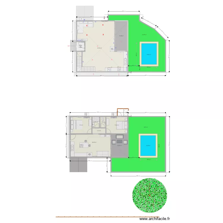 villa 1 et 2 CUSSET REGULUS EXT. Plan de villa 1 et 2 CUSSET REGULUS EXT. Plan de