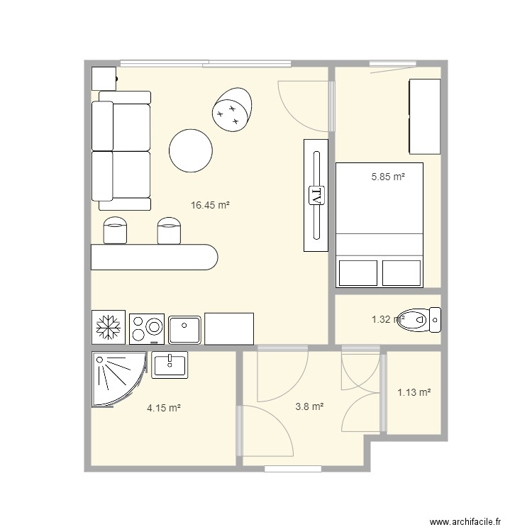 Studiomarkradonicv3. Plan de 0 pièce et 0 m2