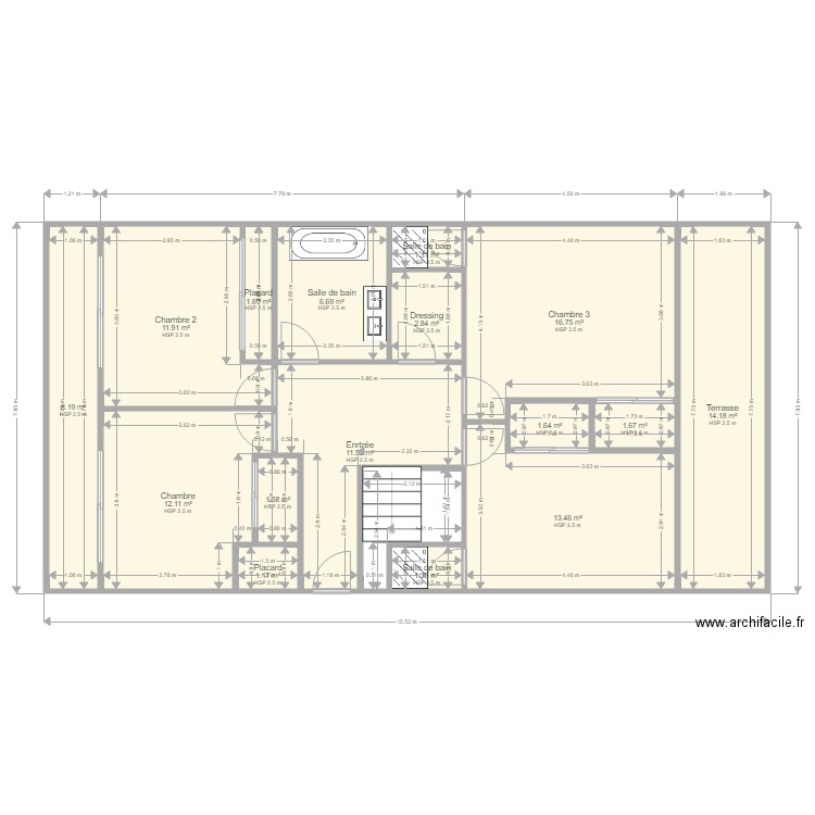 rdc duplex. Plan de 0 pièce et 0 m2