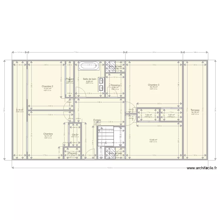 rdc duplex. Plan de rdc duplex. Plan de