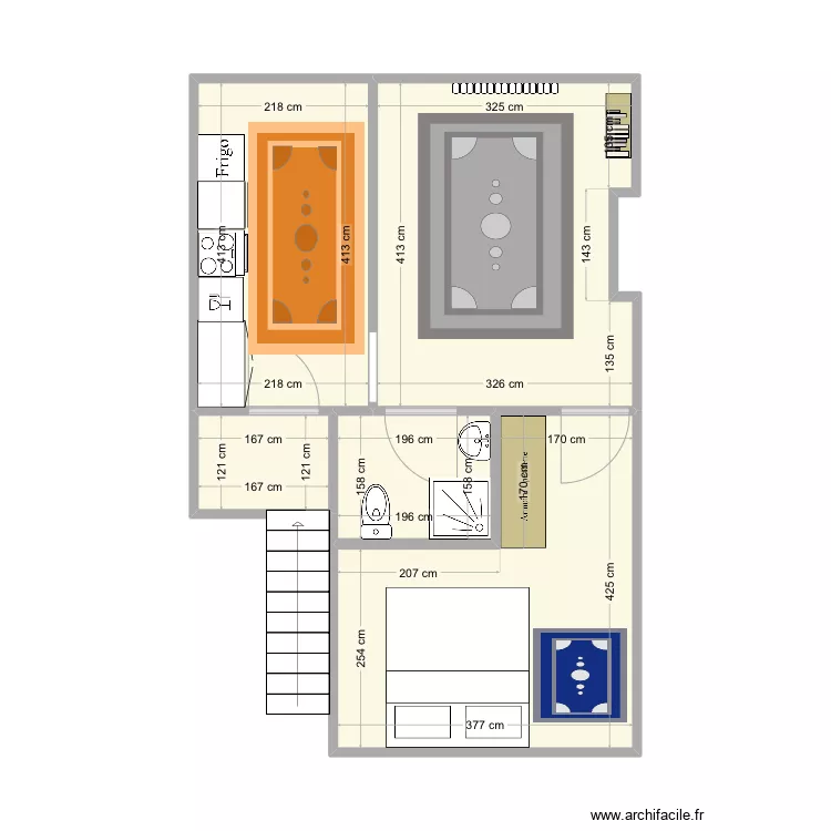 Appartement . Plan de 